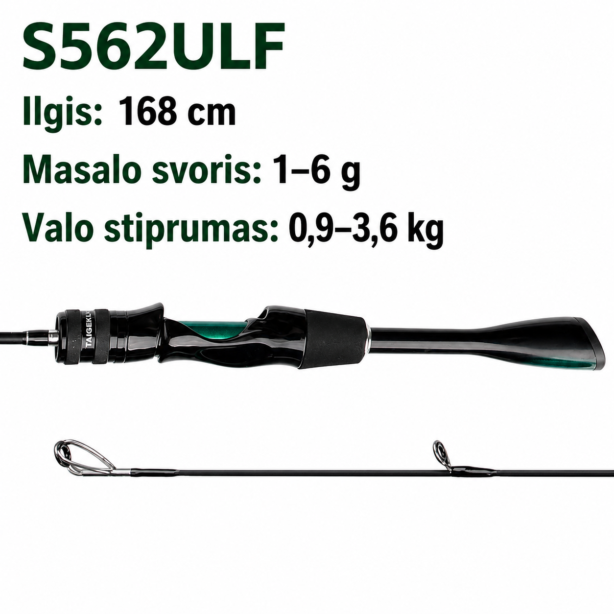 Ultra-Light anglies pluošto spiningas (1.68m / 1.80m)